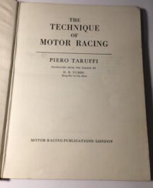 The Technique of Motor Racing