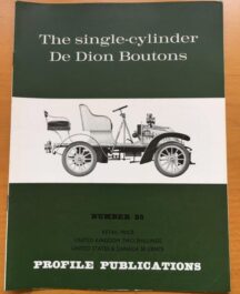 No: 25 - Single cylinder De Dion Boutons Profile Publications 1967