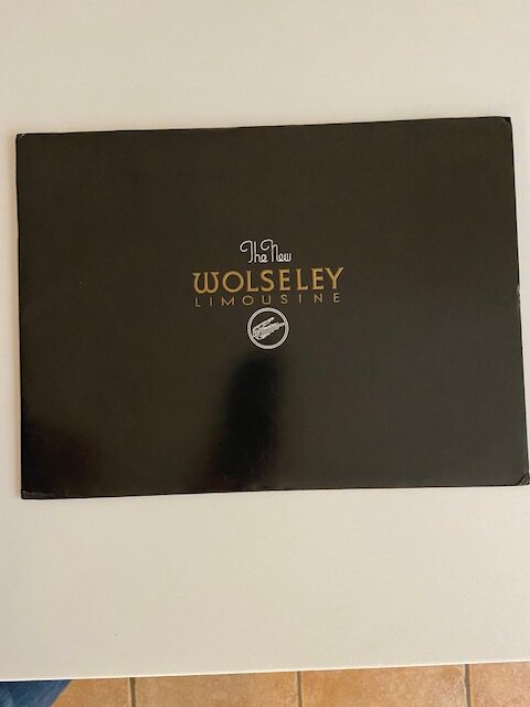 The New Wolseley Limousine brochure. 1938.