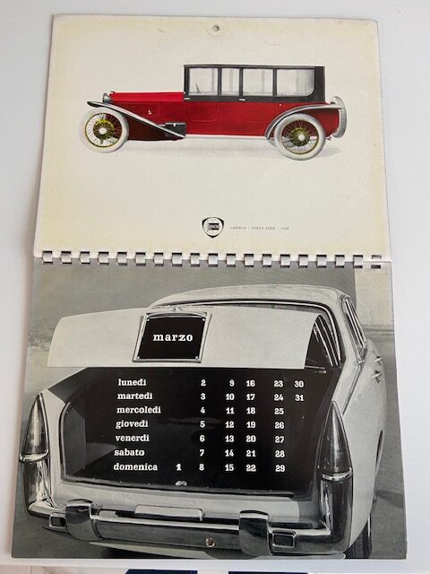 Calendario Lancia 1959