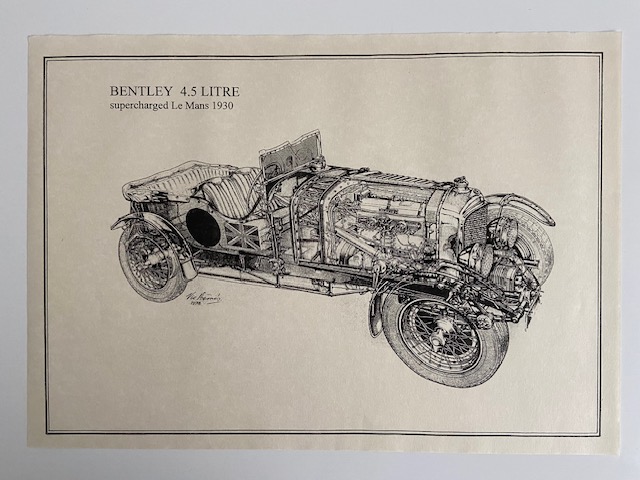 Bentley Technical Line Drawings - Set Of Eleven