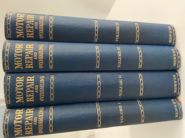 Motor Repair and Overhauling Motor Repair. 4 volumes set.