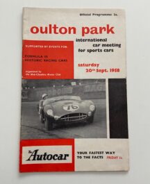 Oulton Park International Car Meeting for Sports Car Programme 1958