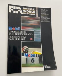 German Grand Prix Programme - Hockenheim 1987