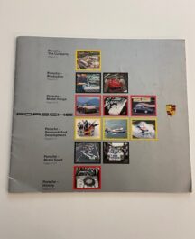 Porsche Range 1986-87 UK Market Sales Brochure