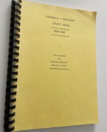Formula 1 Register - Draft Book 1938-1949