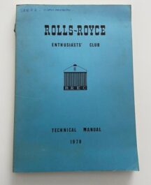 Rolls-Royce Enthusiasts’ Club Technical Manual 1978