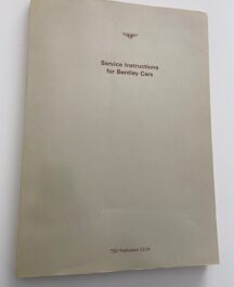 Service Instructions for Bentley Cars. TDS Publication 2224