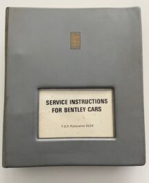 Service Instructions for Bentley Cars TSD Pub 2224