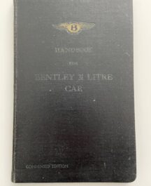 Handbook for Bentley 3 1/2 litre Car
