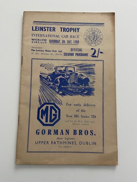 Leinster Trophy Programme