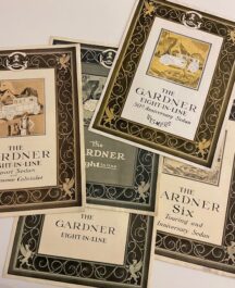 Series of six Gardner Six and Eight in line brochures