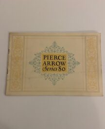 Pierce Arrow Series 80 brochure