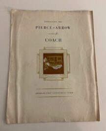 Pierce Arrow Series 80 Coach leaflet