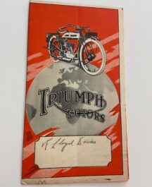 Triumph Motors Motorcycle leaflet/poster