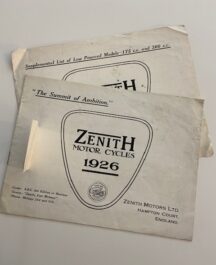 Zenith Motor Cycles 1926 brochure