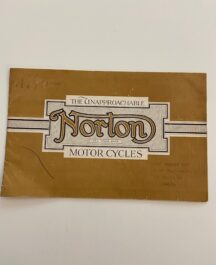 The Unapproachable Norton Motor Cycles brochure 1926