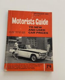 Motorists Guide to new and used car prices (Dec 1965)
