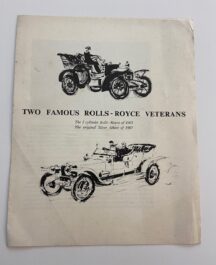 Two famous Rolls-Royce Veterans