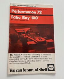 Performance ’72 And False Bay ‘100’ At Killarney August 1972 Programme