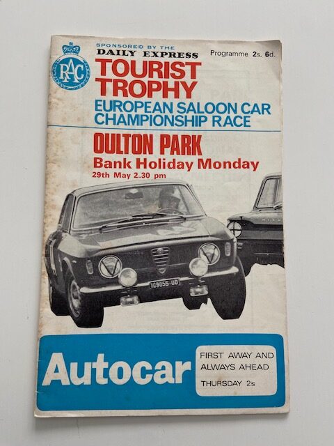Tourist Trophy Meeting Oulton Park May 1967 Programme