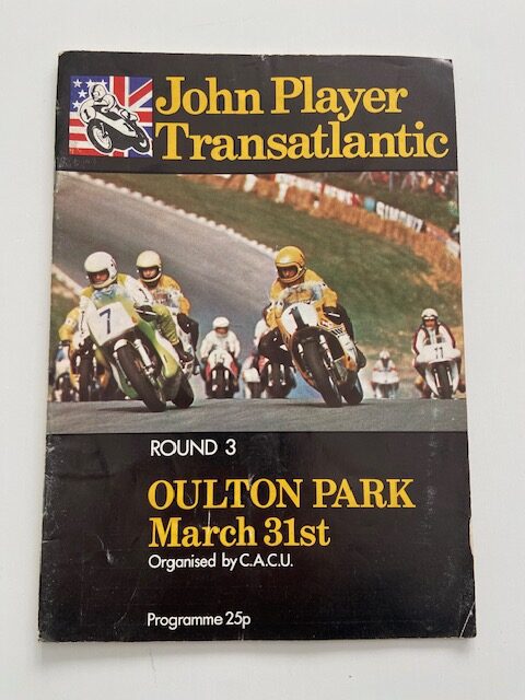 John Player Transatlantic Meeting Oulton Park March 1975 Programme