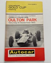 Gold Cup Meeting Oulton Park September 1965 Programme
