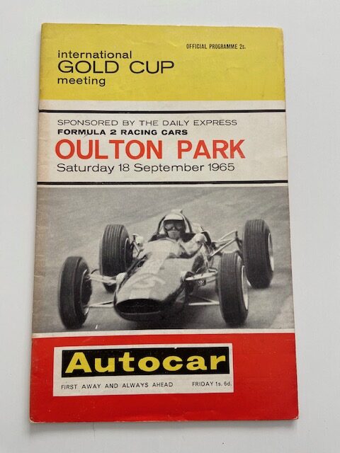 Gold Cup Meeting Oulton Park September 1965 Programme