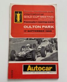 VSCC Richard Seaman Meeting Oulton Park June 1966 Programme