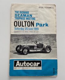 Gold Cup Meeting Oulton Park September 1966 Programme