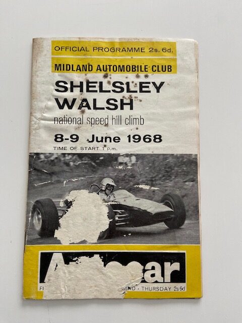 Midland Automobile Club Shelsley Walsh Hill Climb August 1968 Programme