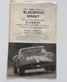 The Third Annual Blackpool Sprint April 1969 Programme